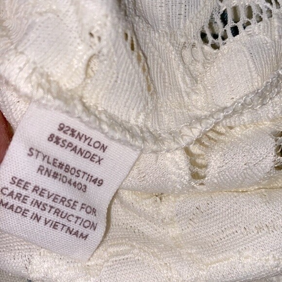 Blu pepper white boho lace top size medium - Picture 5 of 6